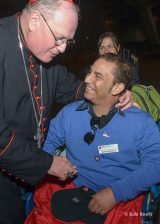 2013 Lourdes Pilgrimage - SUNDAY Cardinal Dolan Presents Malades Medals Pius X (63/71)